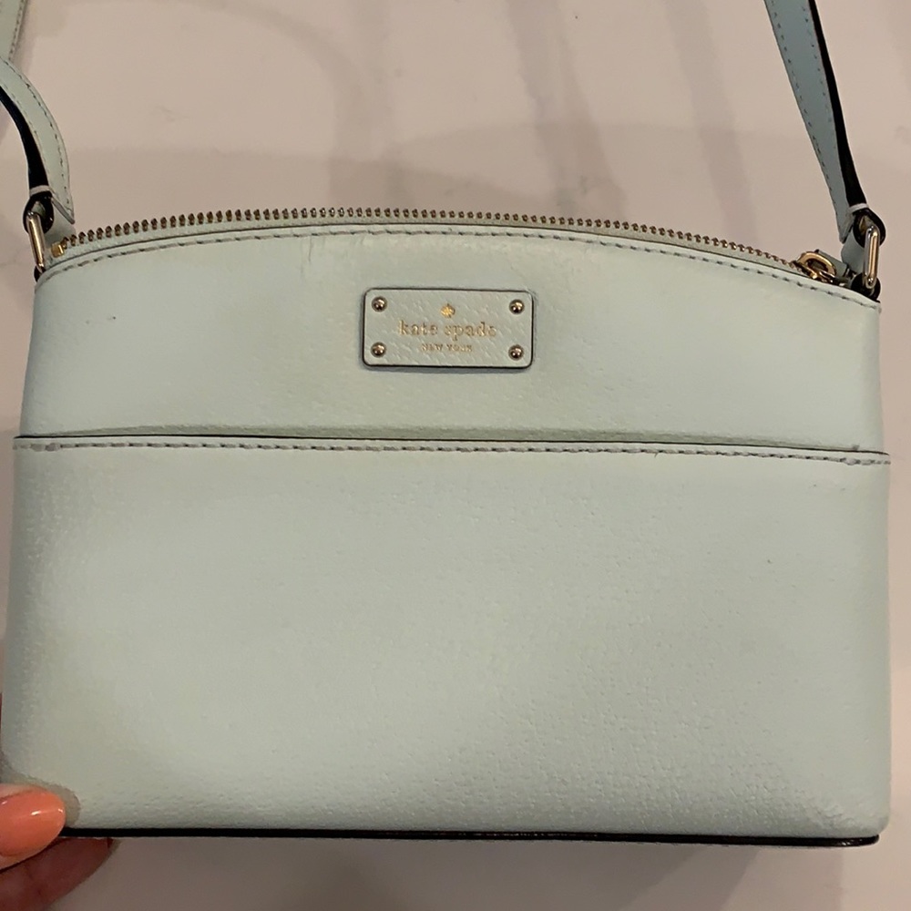 Light blue cross body Kate spade purse